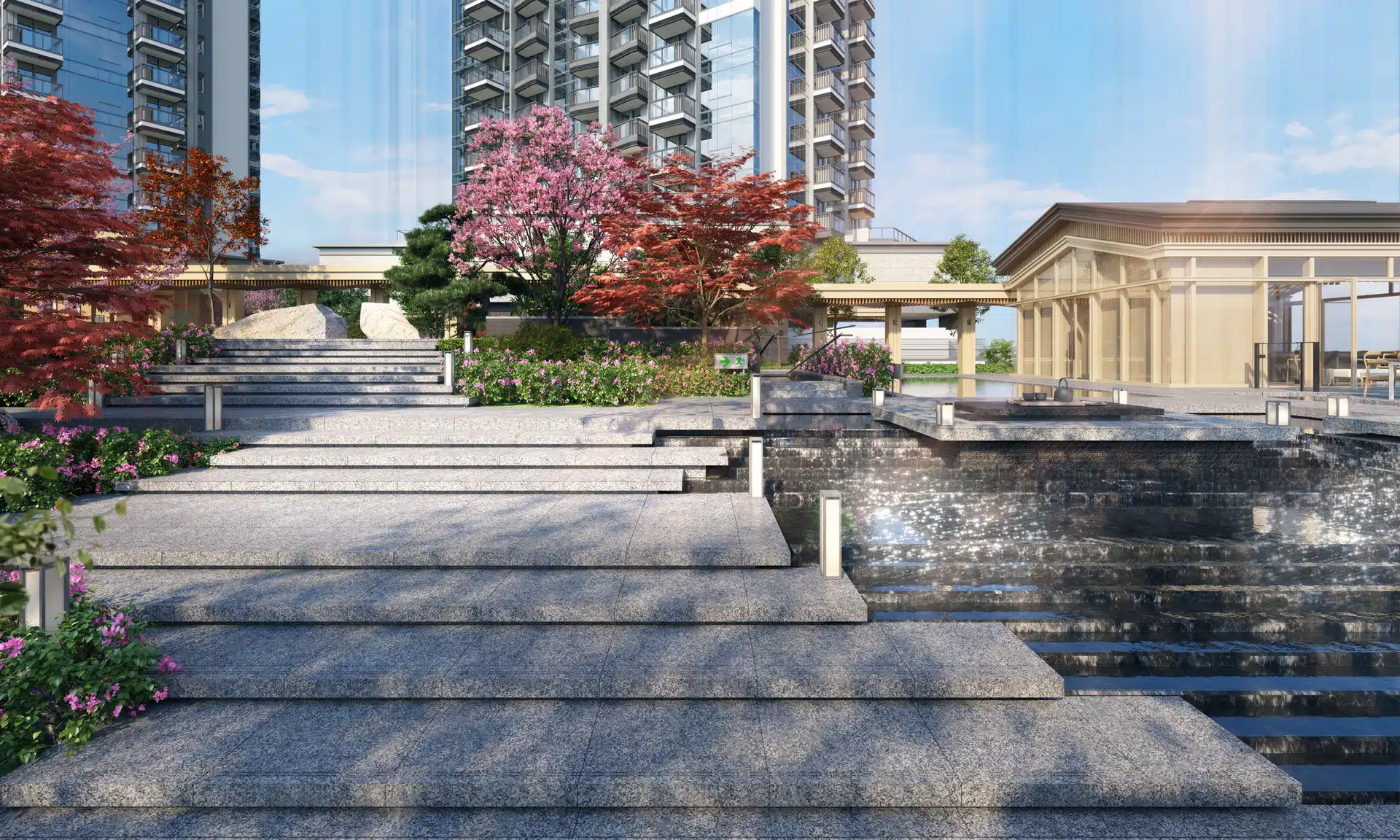 GRAND SEASONS 入口庭園意境